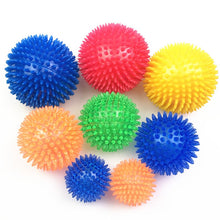 Load image into Gallery viewer, Pet Dog Toys Cat Puppy Sounding Toy Polka Squeaky Tooth Cleaning Ball TPR Training Pet Teeth Chewing Toy Thorn Balls Accessories
