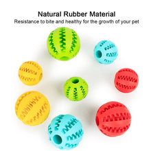 Load image into Gallery viewer, Pet Dog Toy Interactive Rubber Balls for Small Large Dogs Puppy Cat Chewing Toys Pet Tooth Cleaning Indestructible Dog Food Ball
