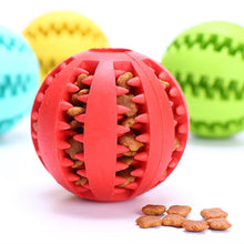 Load image into Gallery viewer, Pet Dog Toy Interactive Rubber Balls for Small Large Dogs Puppy Cat Chewing Toys Pet Tooth Cleaning Indestructible Dog Food Ball
