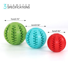 Load image into Gallery viewer, Pet Dog Toy Interactive Rubber Balls for Small Large Dogs Puppy Cat Chewing Toys Pet Tooth Cleaning Indestructible Dog Food Ball
