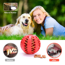 Load image into Gallery viewer, Pet Dog Toy Interactive Rubber Balls for Small Large Dogs Puppy Cat Chewing Toys Pet Tooth Cleaning Indestructible Dog Food Ball
