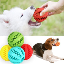 Load image into Gallery viewer, Pet Dog Toy Interactive Rubber Balls for Small Large Dogs Puppy Cat Chewing Toys Pet Tooth Cleaning Indestructible Dog Food Ball
